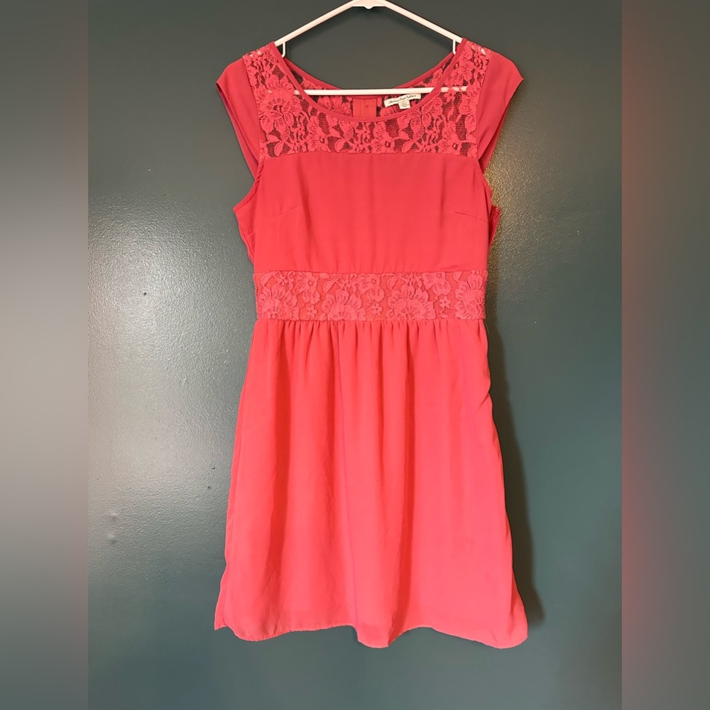 Pink mini dress